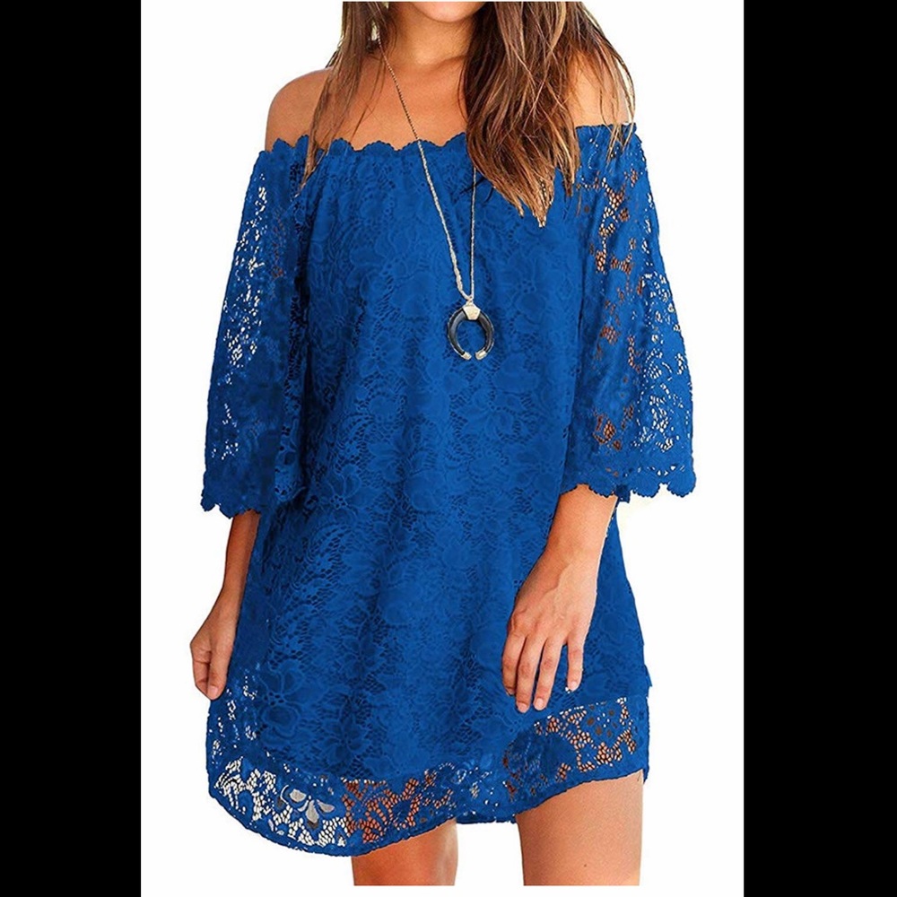 Off the Shoulder Lace Dress